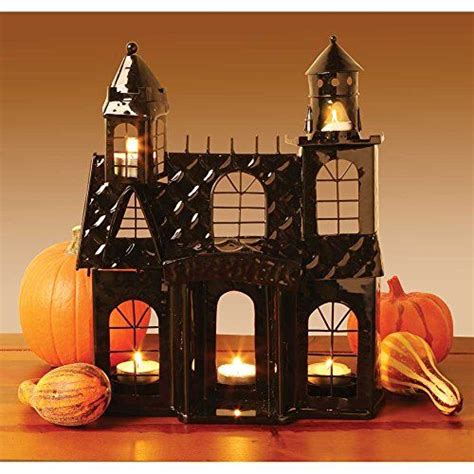 amazon metal haunted castle house candle votive tealight target yankee|Amazon.com: Tag Halloween Metal Spooky House Tealight .